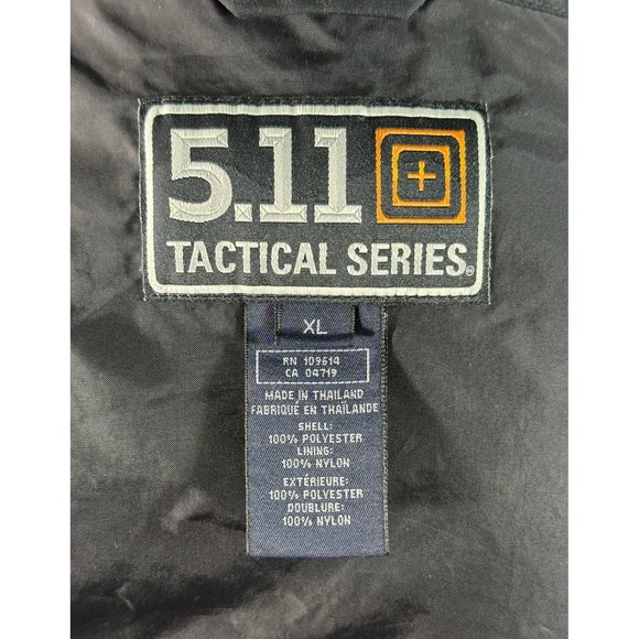 5.11 Tactical Men's Black Soft Shell Lightweight Jacket sz XL (15861) - Picture 11 of 12